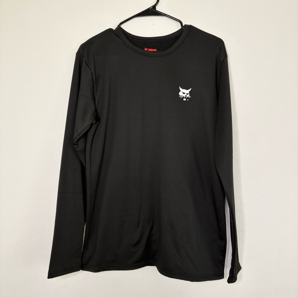 NEW Bobcat Black Thermal Long Sleeve Fleece Lined Size M